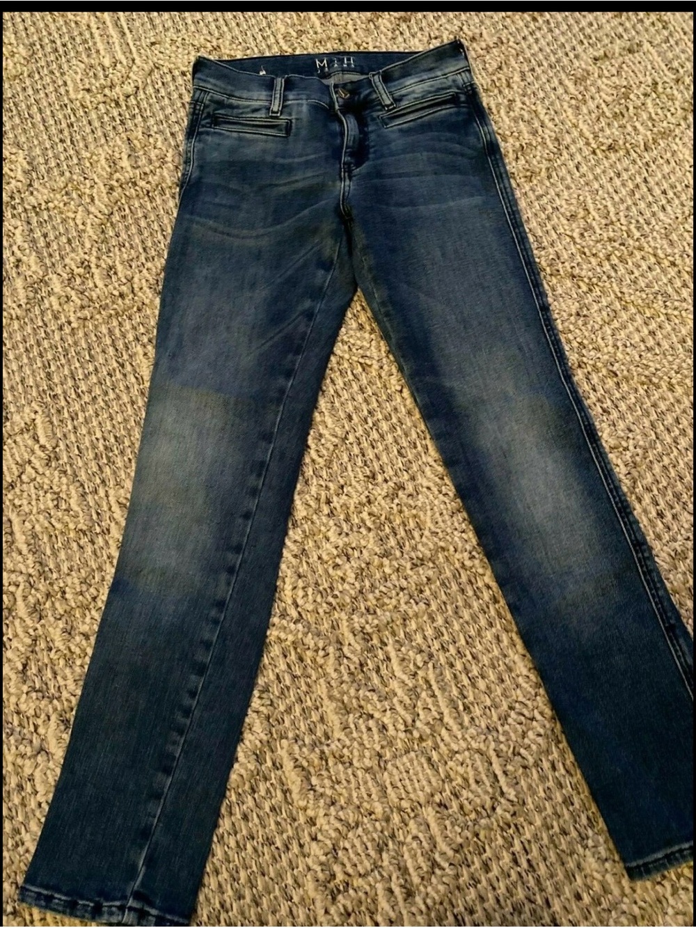 MIH Paris Size 25 Mid Rise cropped slim leg-003*